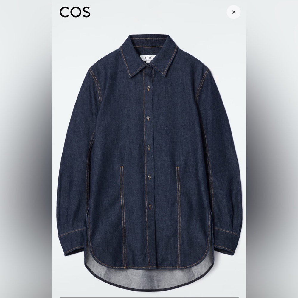 COS OVERSIZED DENIM SHIRT ZISE 10 (M)